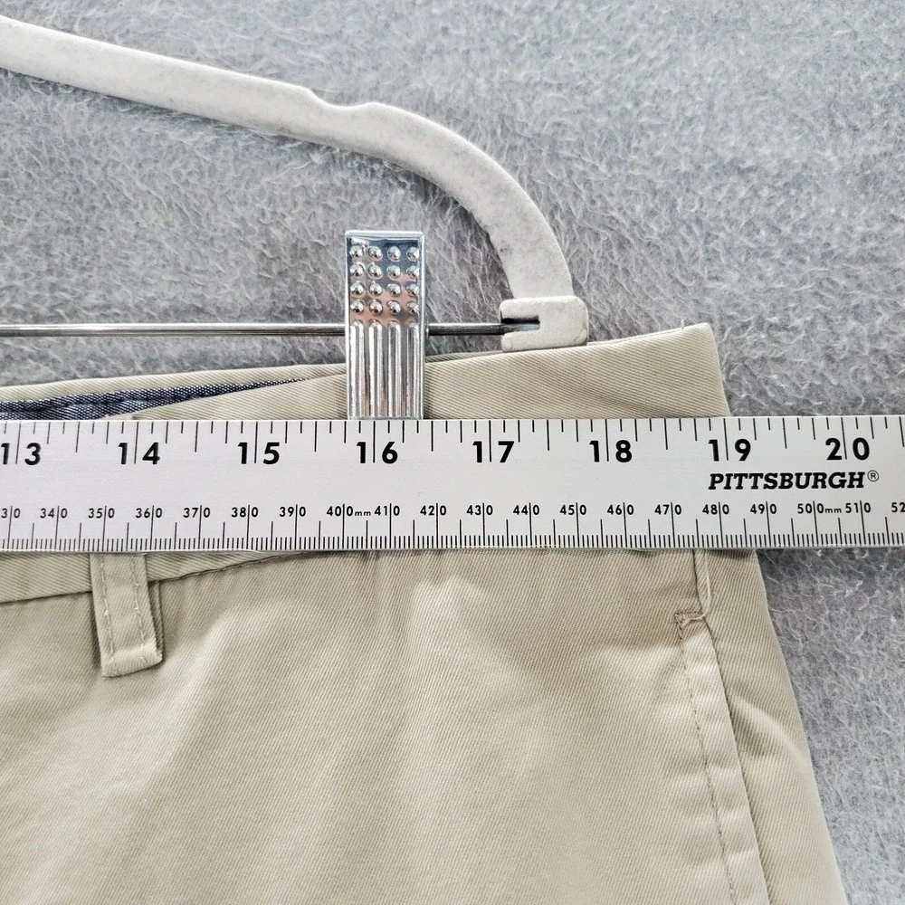 Banana Republic Men Pants 38x32 Beige‎ Straight Fit Gavin Chino Slash Pockets